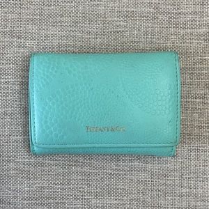 Tiffany leather card holder and wallet